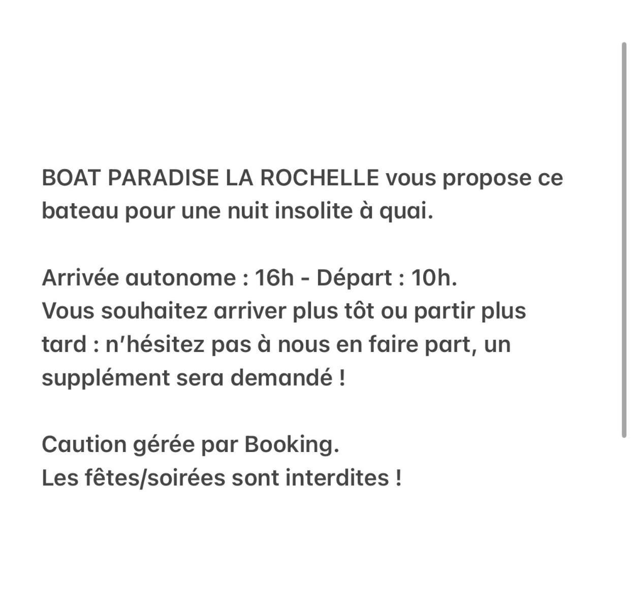 Une Nuit Sur Un Magnifique Bateau Linge Et Menage Inclus - Boat Paradise La Rochelle La Rochelle  Eksteriør billede